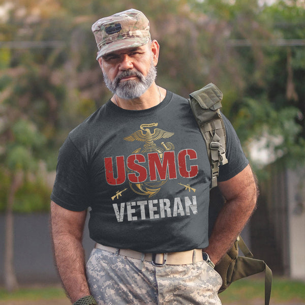 USMC Veteran Proud Marine for Life T-Shirt