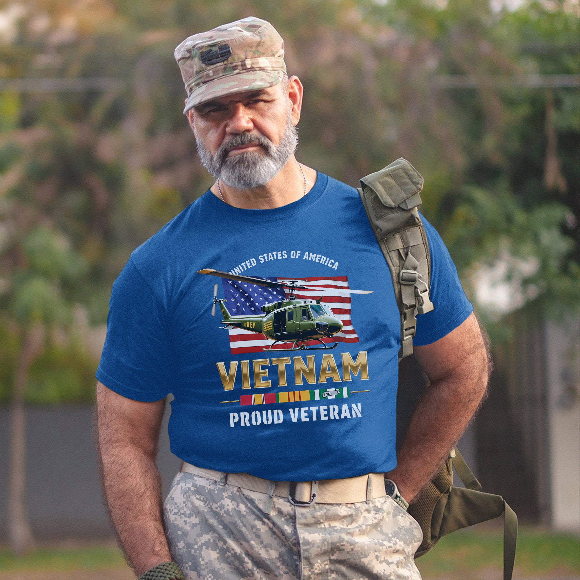 United States of America Vietnam Proud Veteran Honoring Service Sacrifice and National Pride T-Shirt