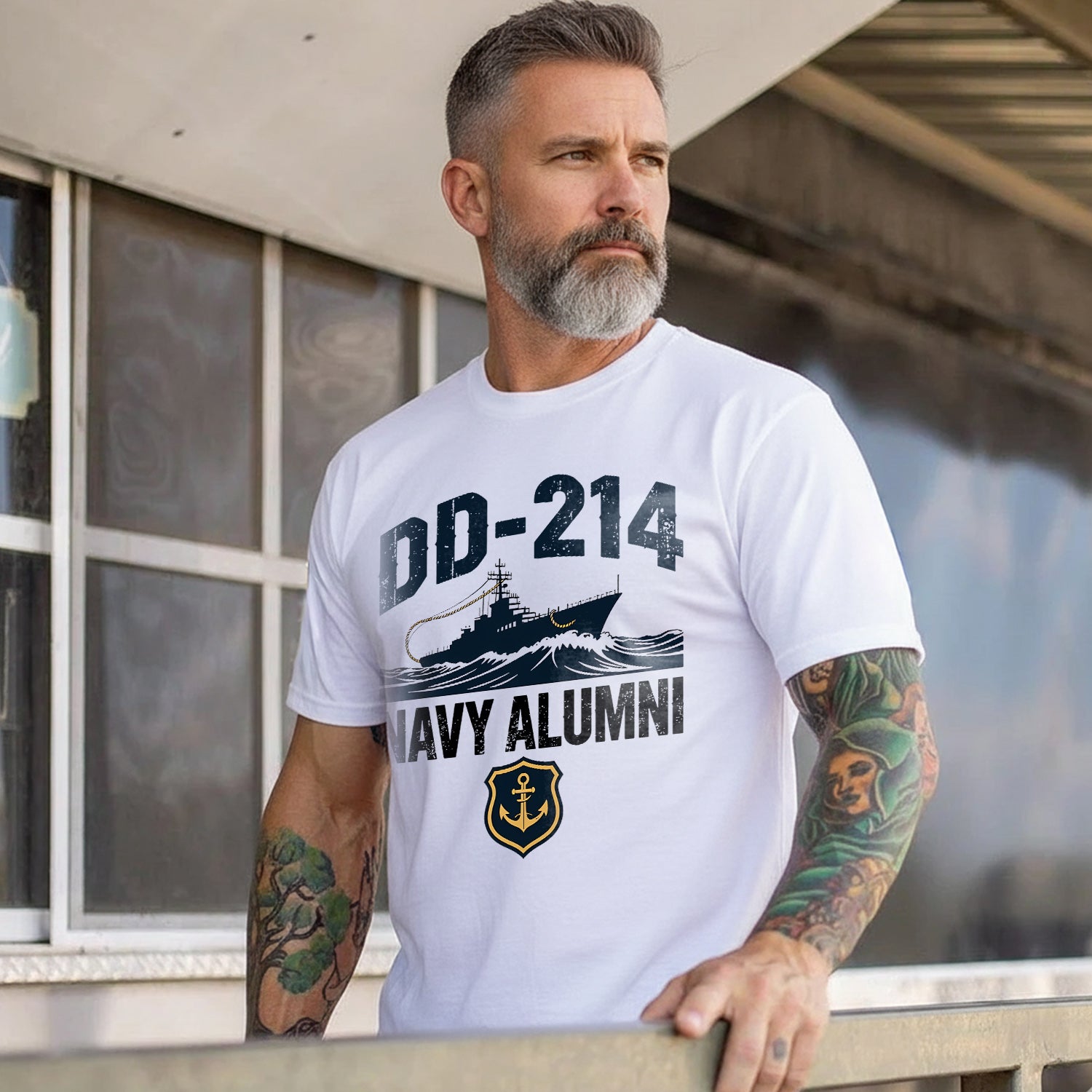 DD-214 Navy Alumni Honoring Proud Service T-Shirt