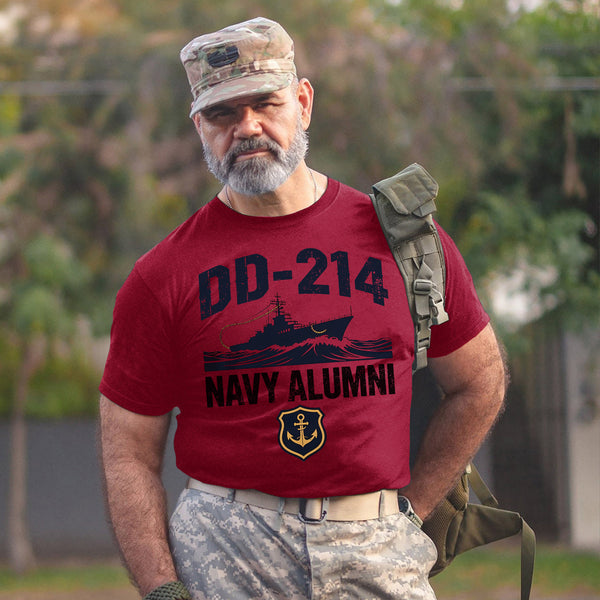 DD-214 Navy Alumni Honoring Proud Service T-Shirt