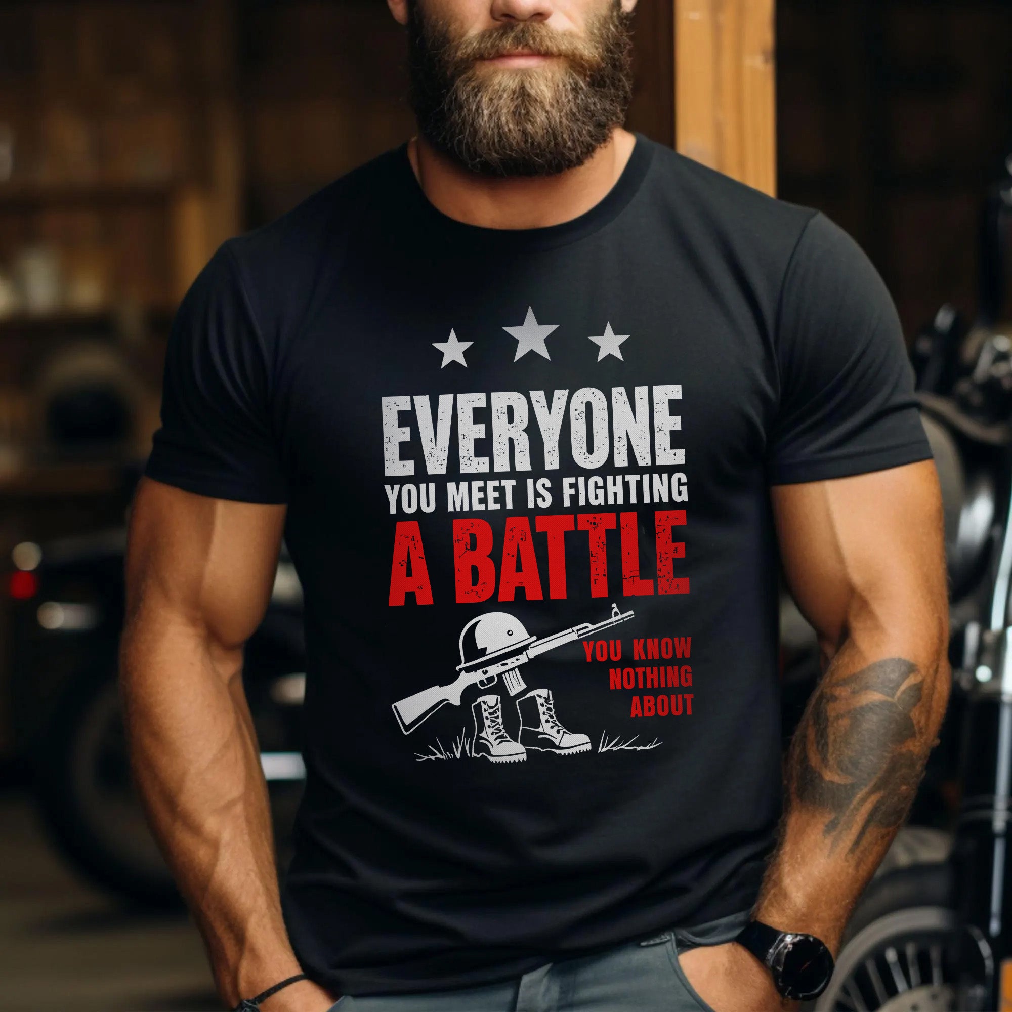 Everyone You Meet Is Fighting a Battle You Know Nothing About Choose Kindness and Compassion T-Shirt