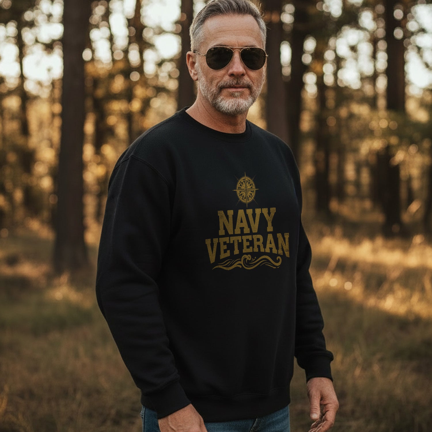 Navy Veteran Serving with Honor Sweatshirt