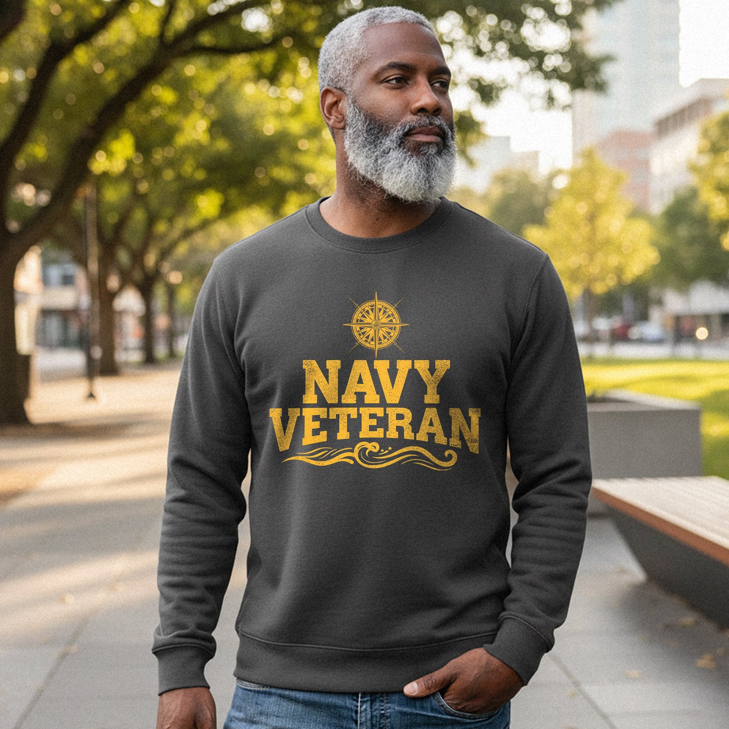 Navy Veteran Serving with Honor Sweatshirt