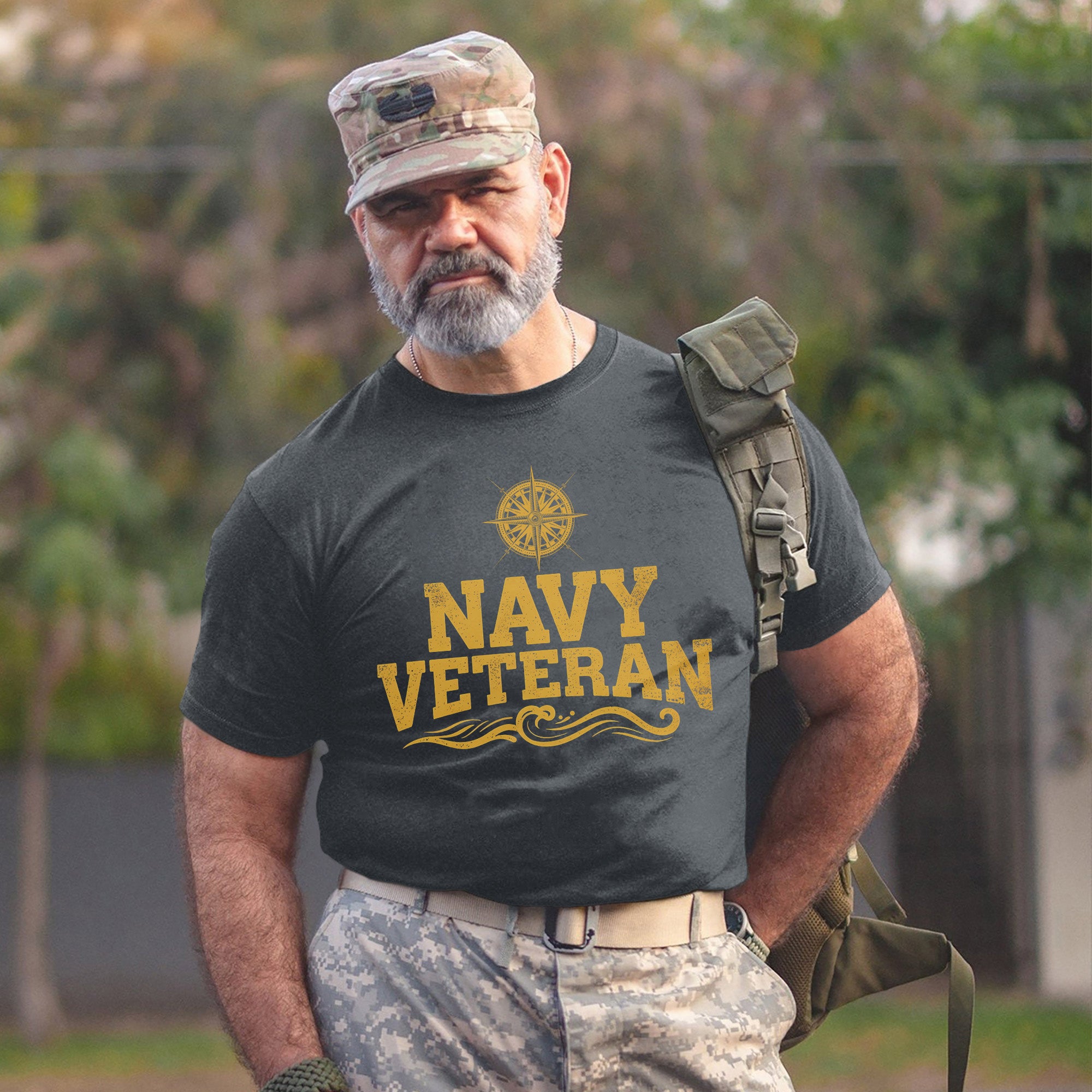 Navy Veteran Proudly Served with Honor T-Shirt