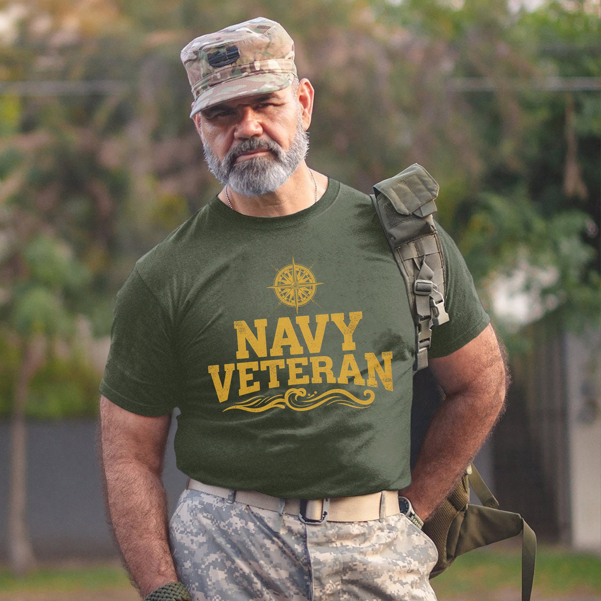 Navy Veteran Proudly Served with Honor T-Shirt