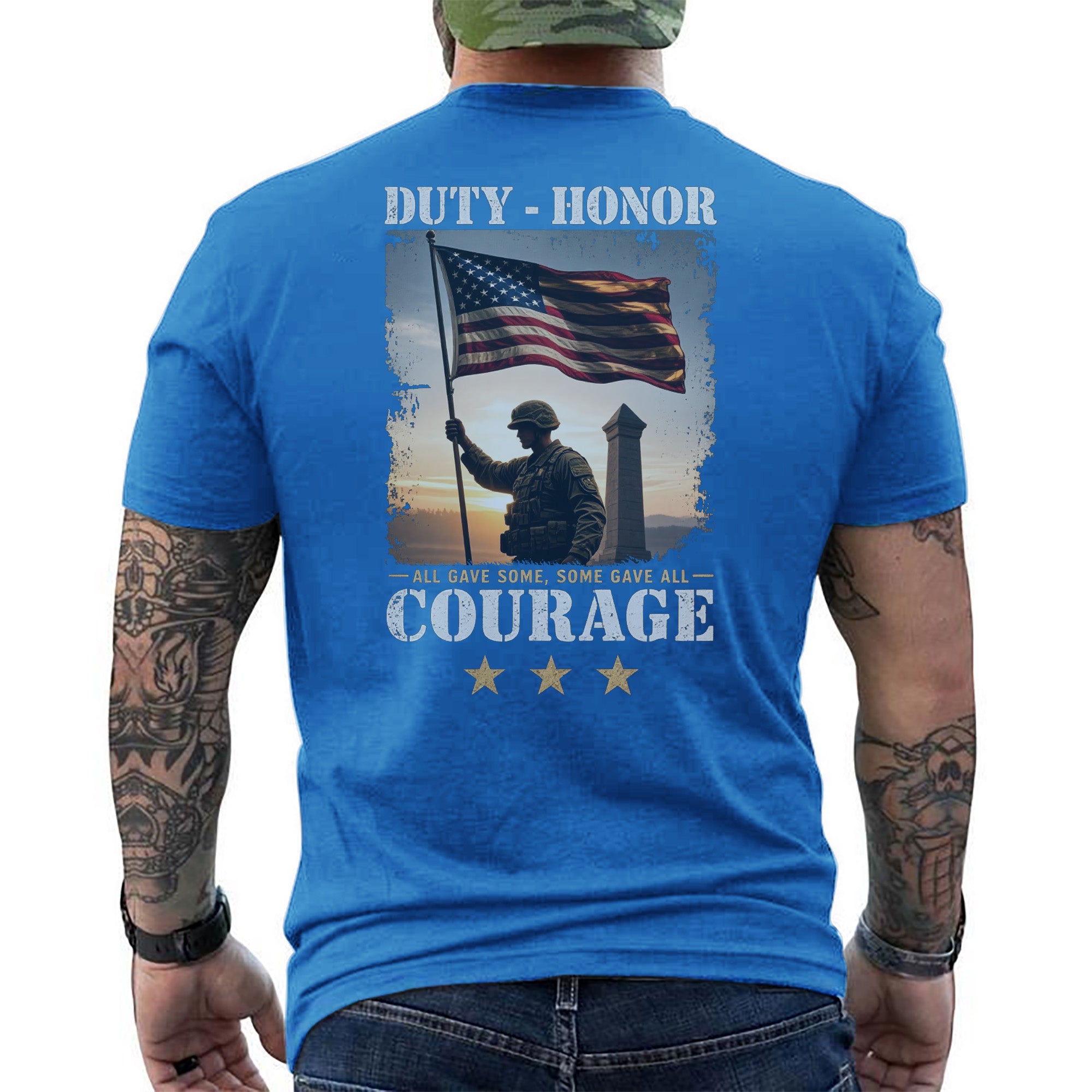 Duty Honor Courage Some Gave All Honoring the Brave Who Paid Freedom’s Price T-Shirt