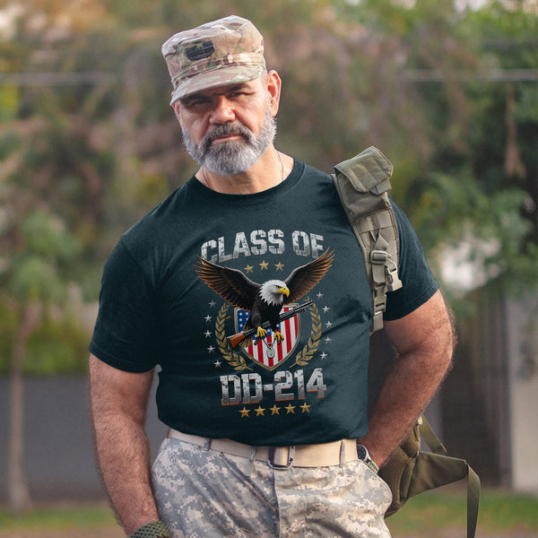 Class of DD-214 Proud Veteran Graduate of Service Sacrifice and Unbreakable Commitment T-Shirt
