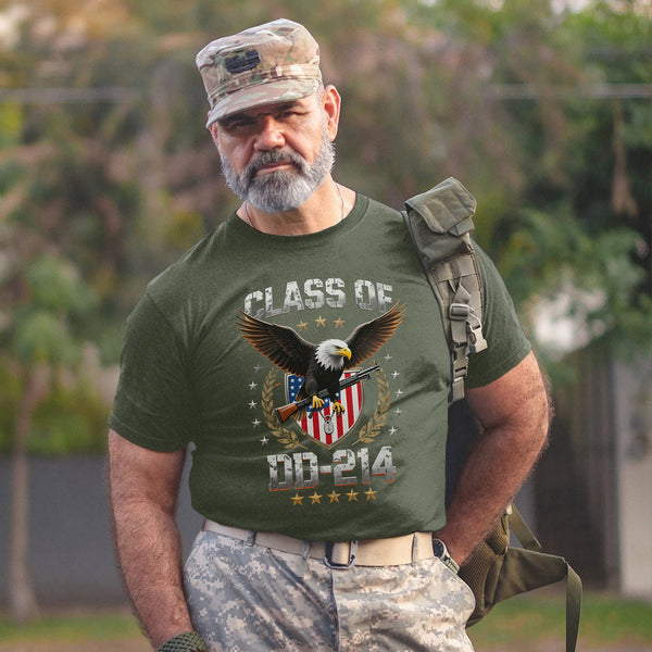 Class of DD-214 Proud Veteran Graduate of Service Sacrifice and Unbreakable Commitment T-Shirt