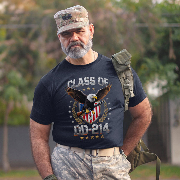 Class of DD-214 Proud Veteran Graduate of Service Sacrifice and Unbreakable Commitment T-Shirt