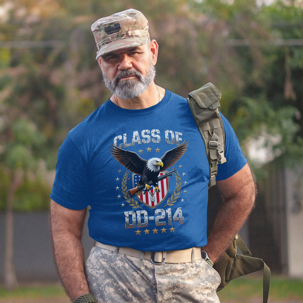 Class of DD-214 Proud Veteran Graduate of Service Sacrifice and Unbreakable Commitment T-Shirt