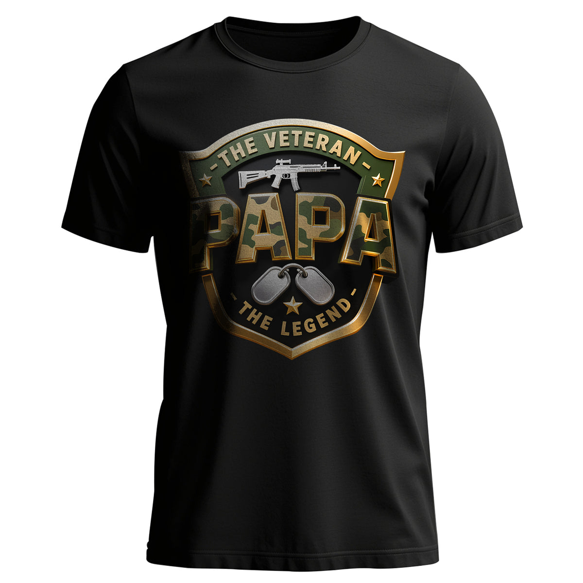 The Veteran The Papa The Legend Honoring T-Shirt Main image