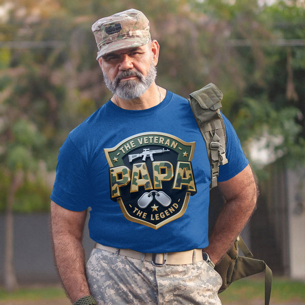 The Veteran The Papa The Legend Honoring T-Shirt