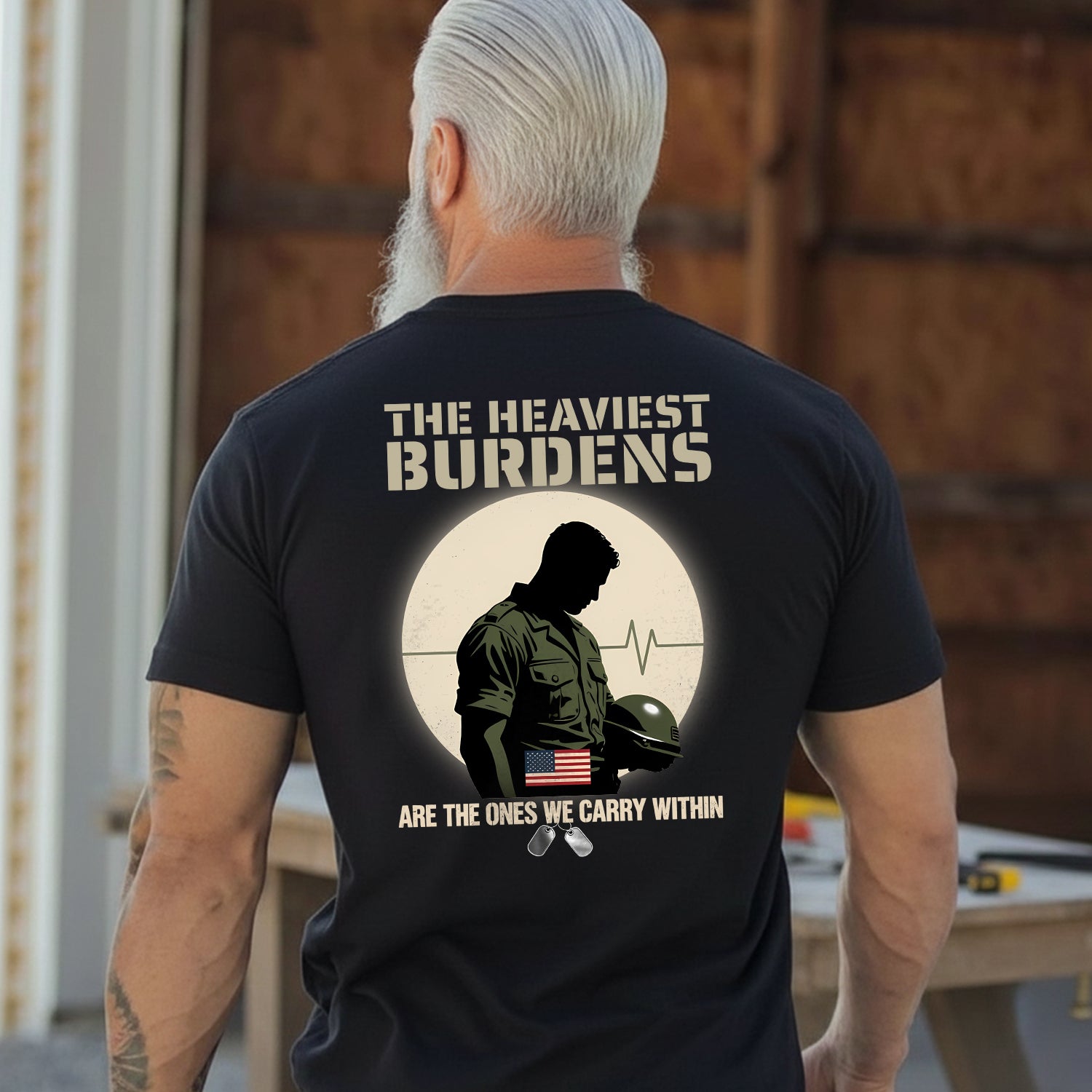 The Heaviest Burdens Are the Ones We Carry T-Shirt Secondary image