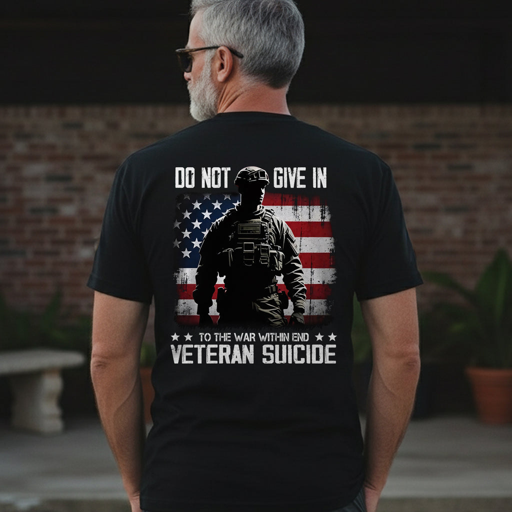 End Veteran Suicide Fight the War Within with Strength Hope and Brotherhood T-Shirt