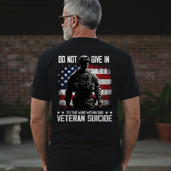 End Veteran Suicide Fight the War Within with Strength Hope and Brotherhood T-Shirt