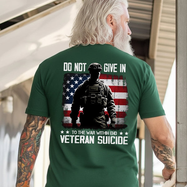 End Veteran Suicide Fight the War Within with Strength Hope and Brotherhood T-Shirt