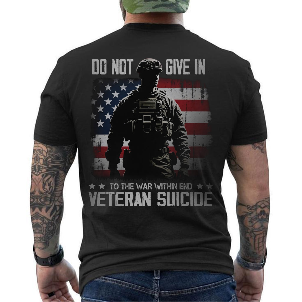 End Veteran Suicide Fight the War Within with Strength Hope and Brotherhood T-Shirt