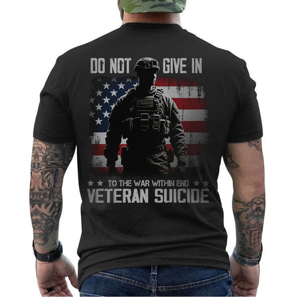 End Veteran Suicide Fight the War Within with Strength Hope and Brotherhood T-Shirt