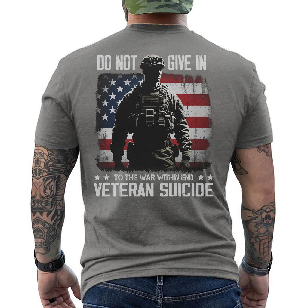 End Veteran Suicide Fight the War Within with Strength Hope and Brotherhood T-Shirt