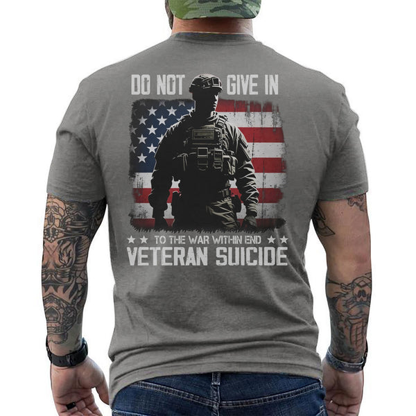 End Veteran Suicide Fight the War Within with Strength Hope and Brotherhood T-Shirt