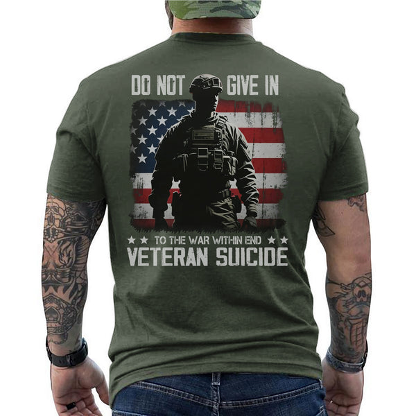 End Veteran Suicide Fight the War Within with Strength Hope and Brotherhood T-Shirt