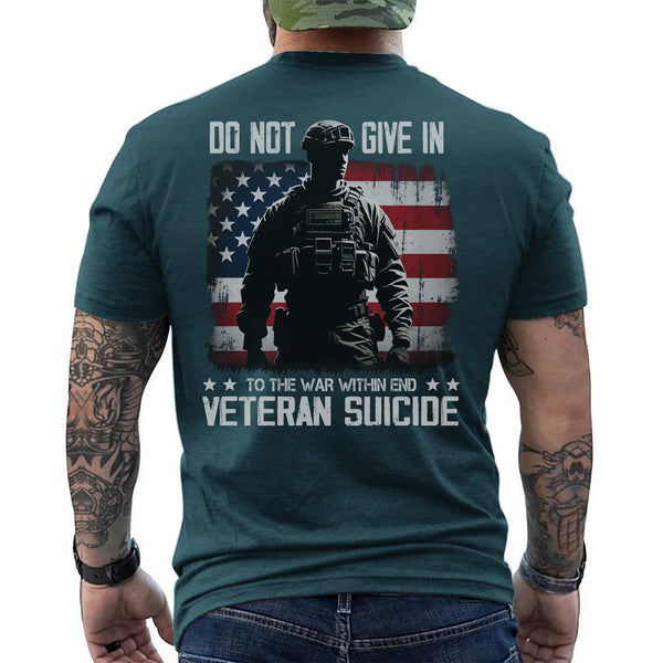 End Veteran Suicide Fight the War Within with Strength Hope and Brotherhood T-Shirt