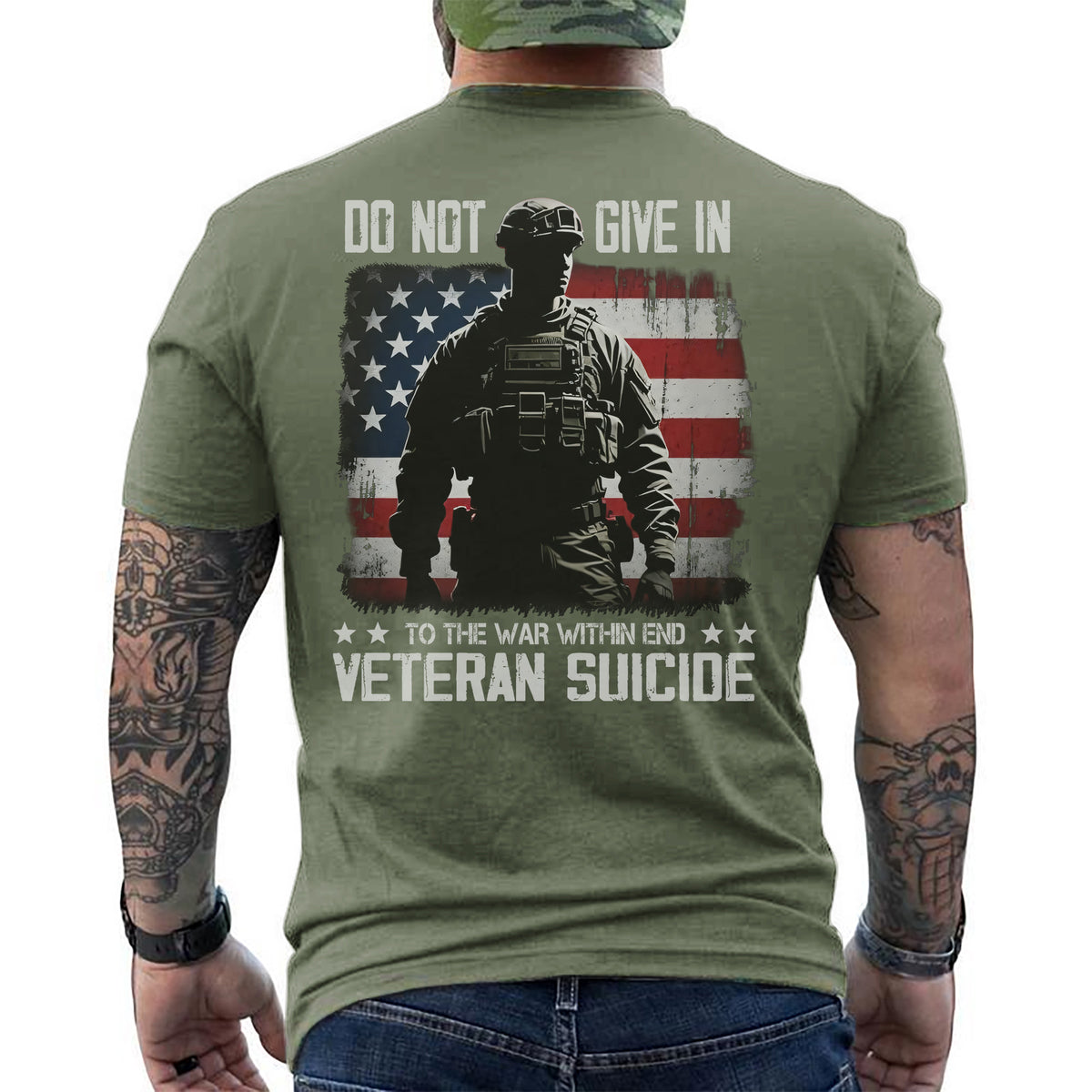 End Veteran Suicide Fight the War Within with Strength Hope and Brotherhood T-Shirt