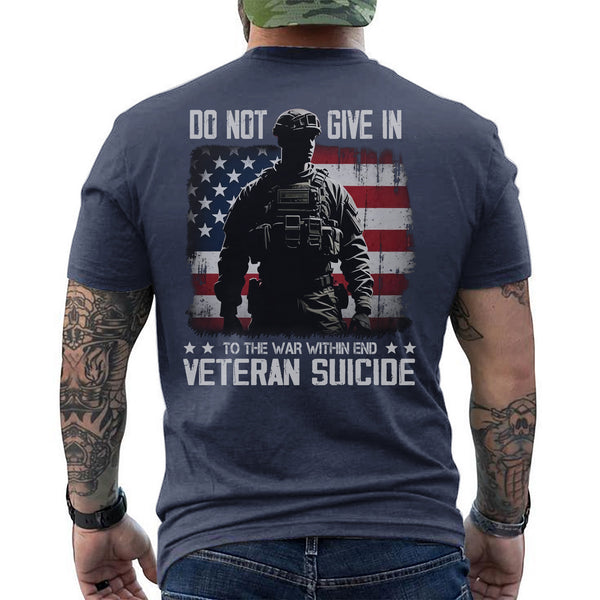 End Veteran Suicide Fight the War Within with Strength Hope and Brotherhood T-Shirt