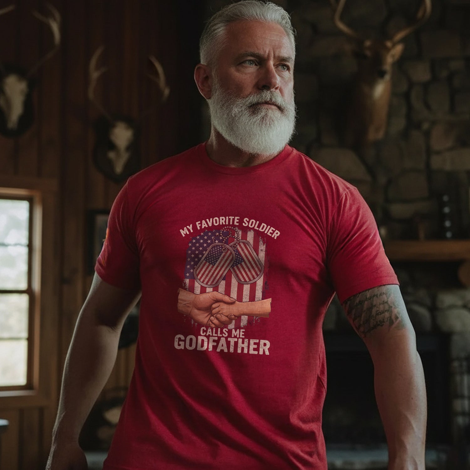 My Favorite Soldier Calls Me Godfather T-Shirt Secondary image