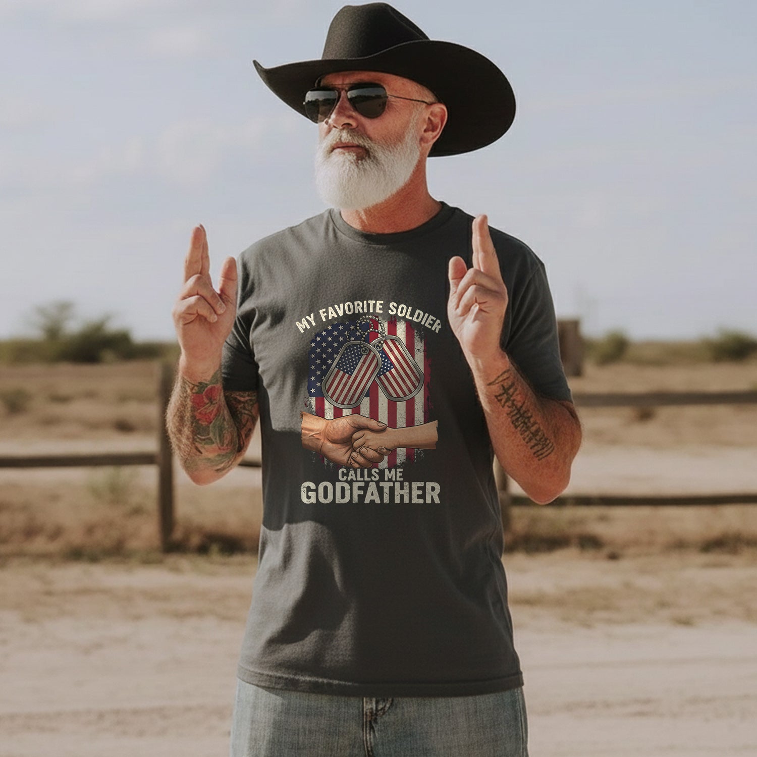 My Favorite Soldier Calls Me Godfather T-Shirt