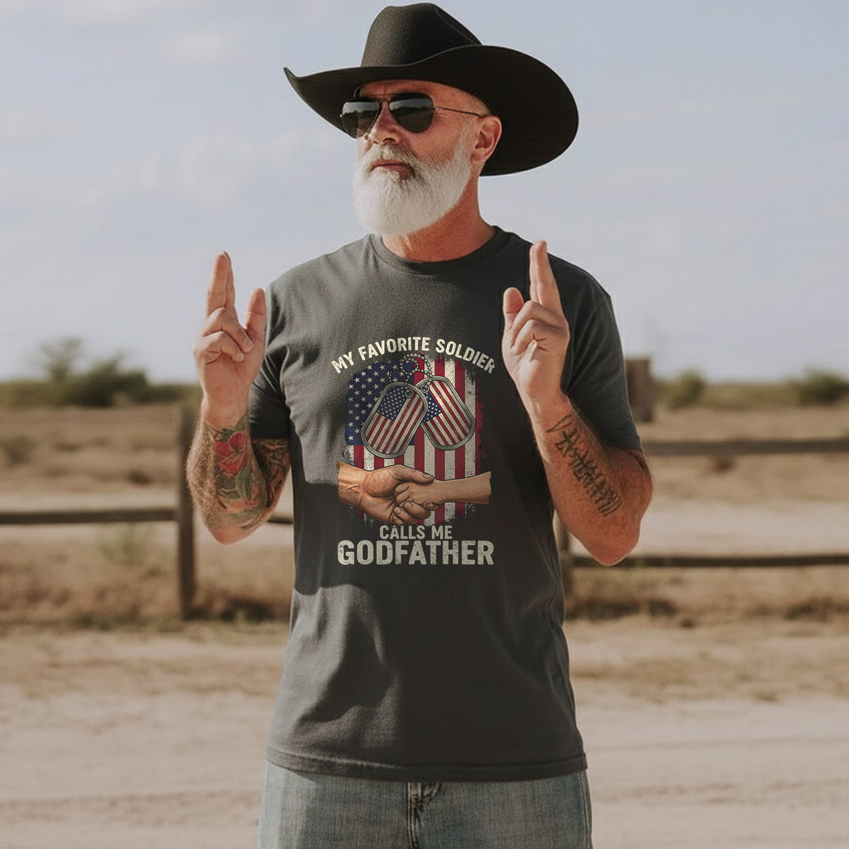 My Favorite Soldier Calls Me Godfather T-Shirt
