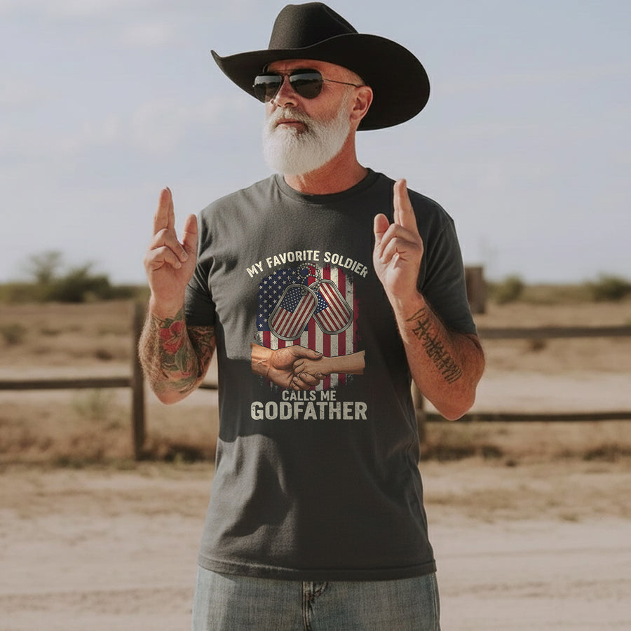 My Favorite Soldier Calls Me Godfather T-Shirt