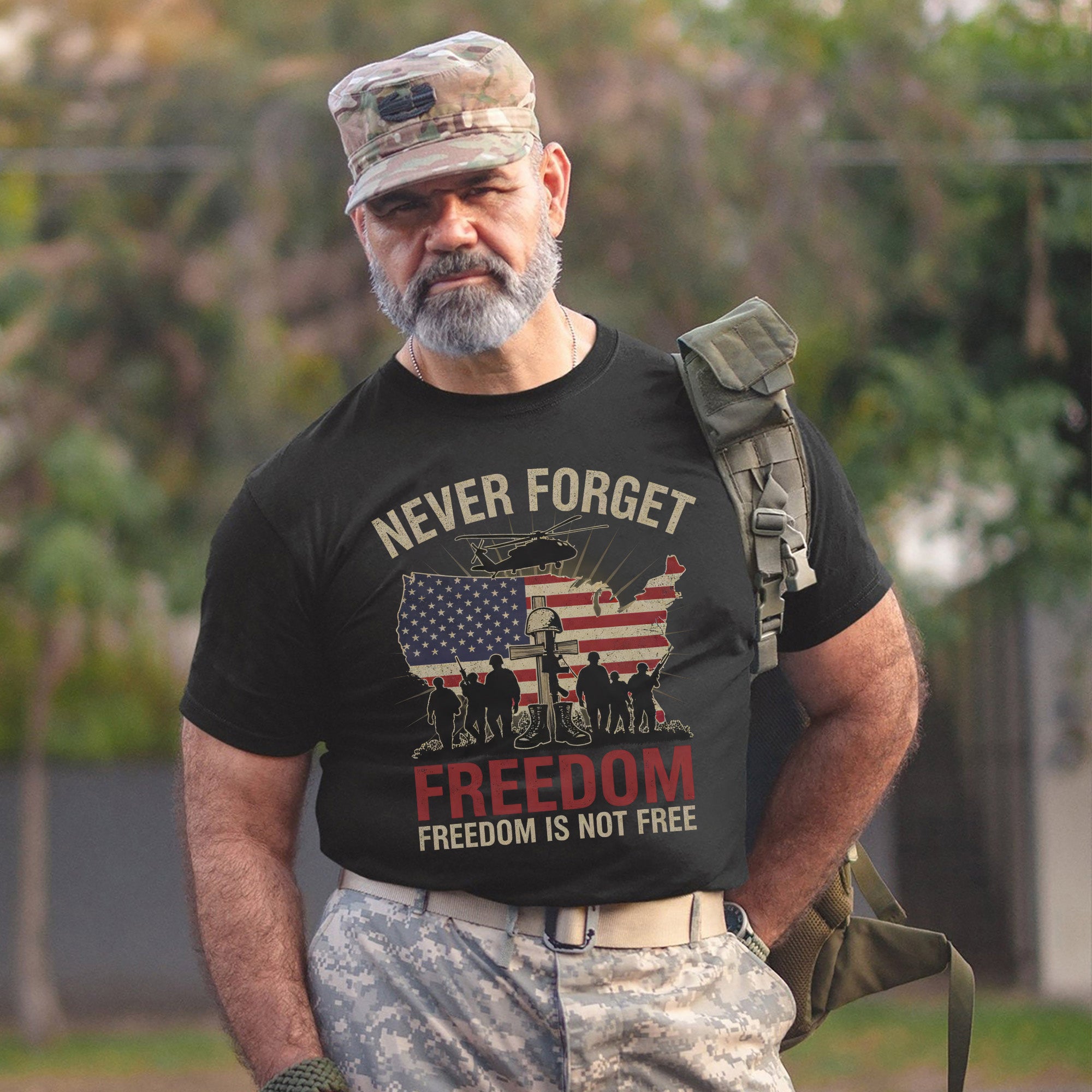 Never Forget Freedom Is Not Free Honoring T-Shirt