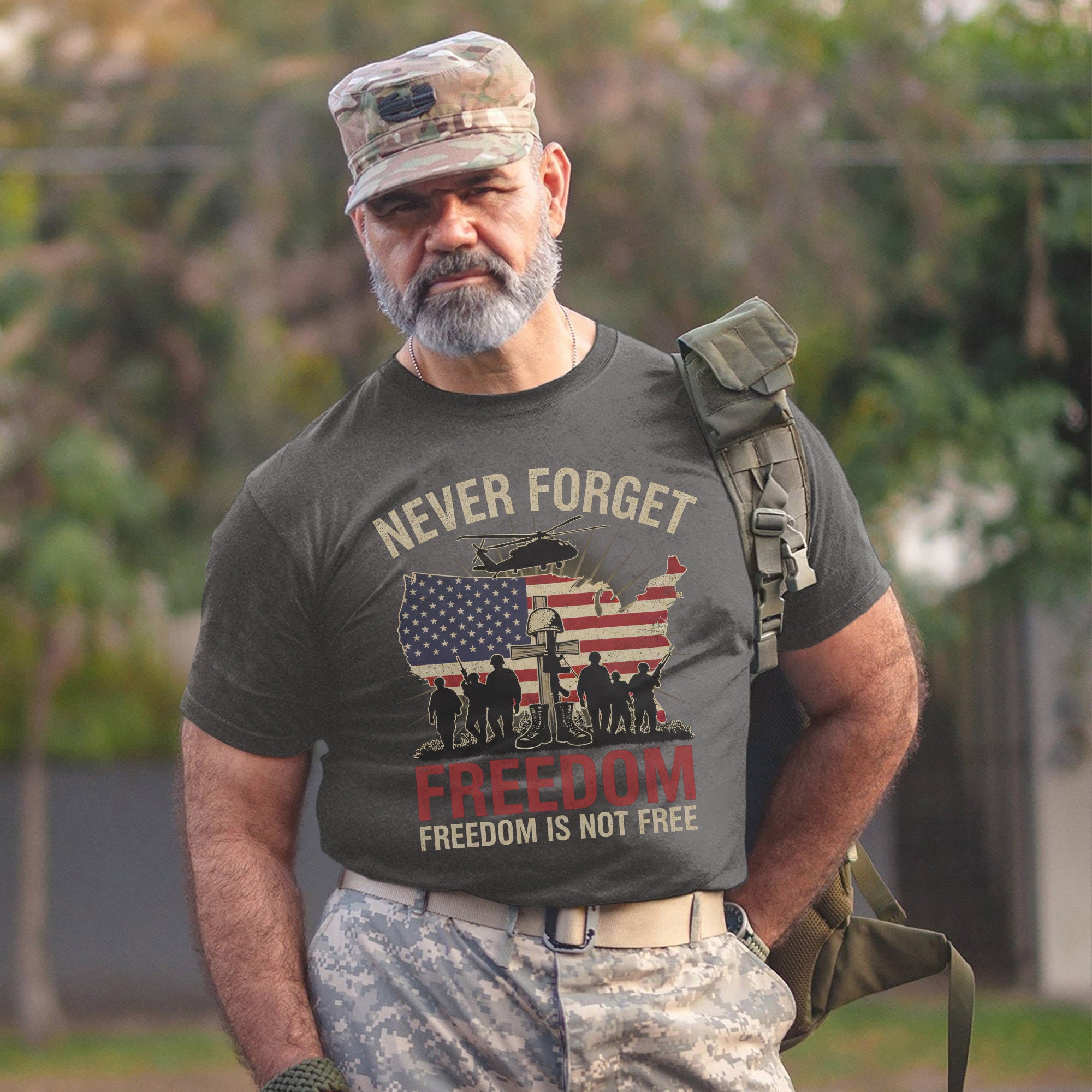 Never Forget Freedom Is Not Free Honoring T-Shirt