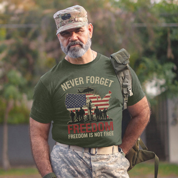 Never Forget Freedom Is Not Free Honoring the Brave Who Paid the Price for Our Liberty T-Shirt