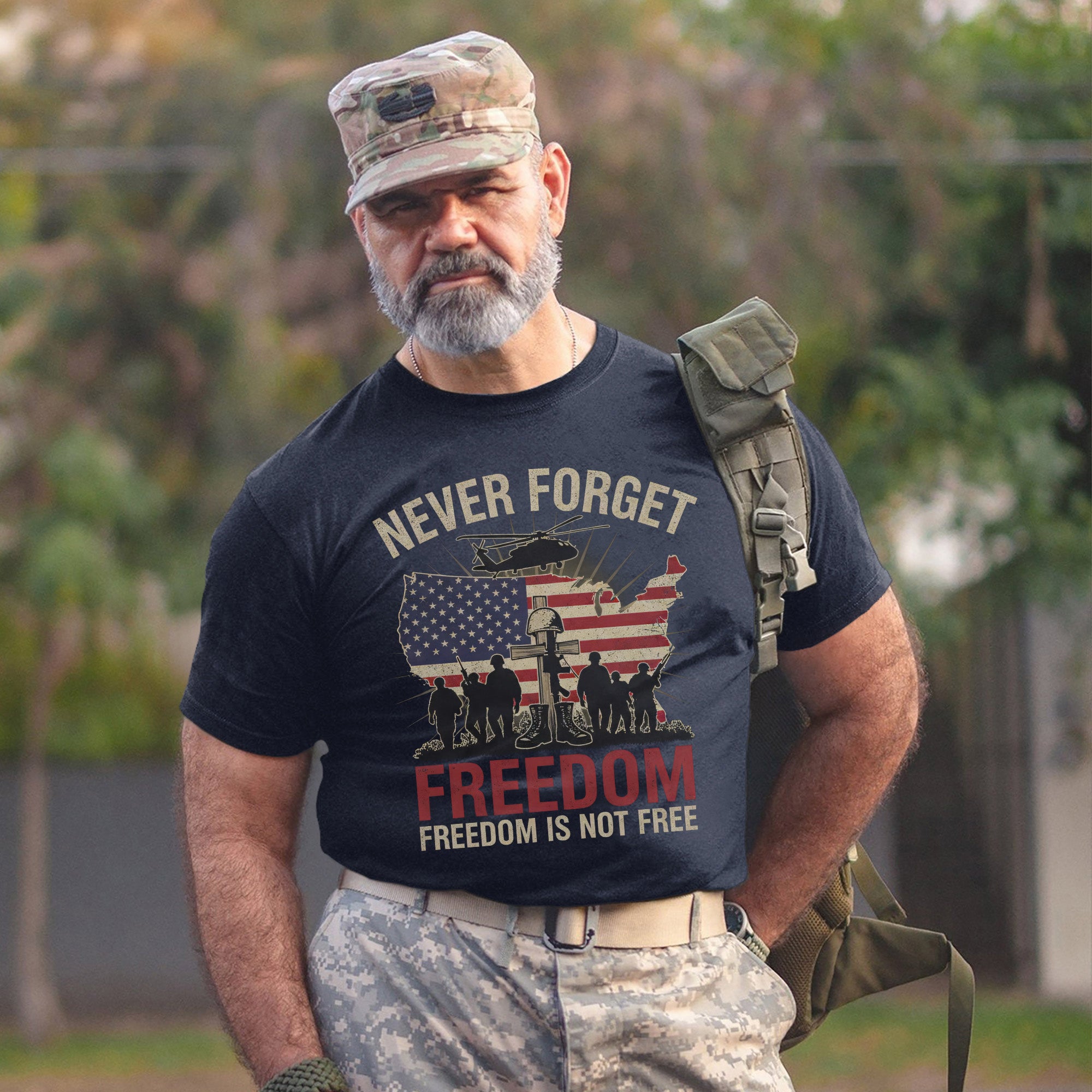 Never Forget Freedom Is Not Free Honoring T-Shirt