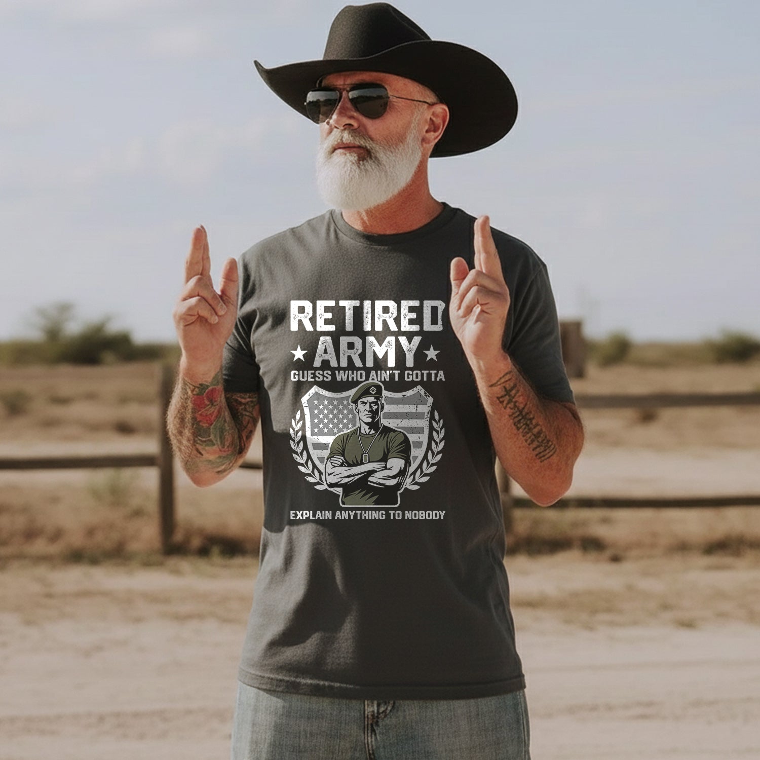 Retired Army Guess Who Ain’t Gotta Explain T-Shirt