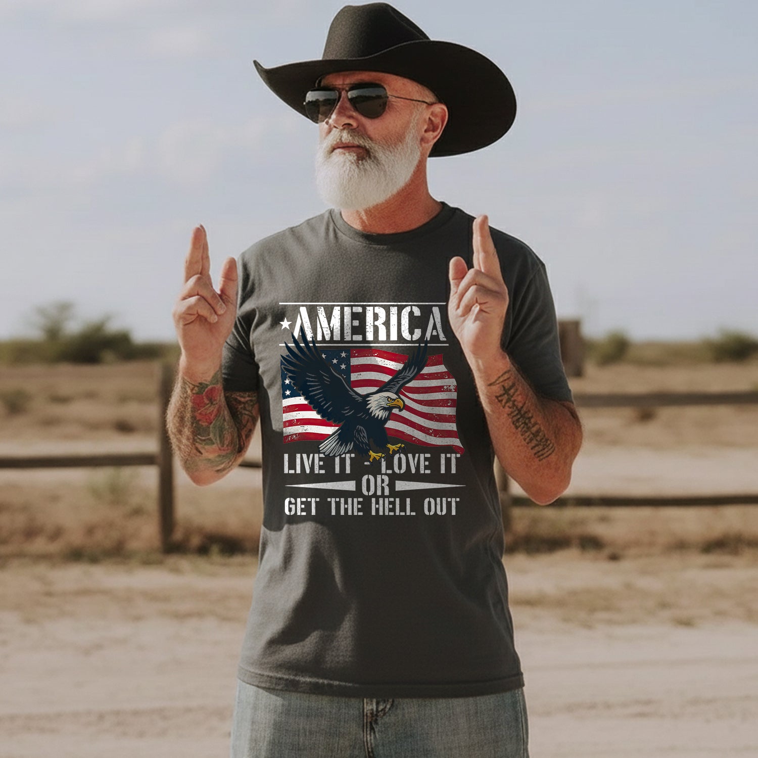 America Live It Love It or Get the Hell T-Shirt