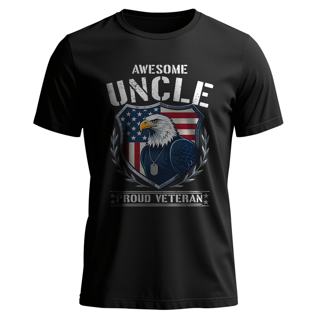 Awesome Uncle Proud Veteran Honoring T-Shirt Main image