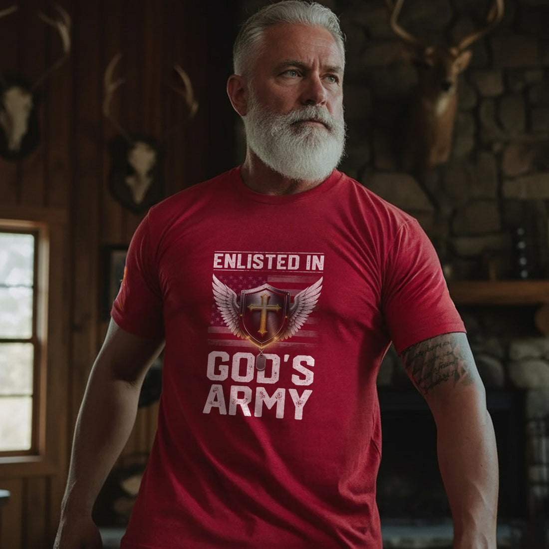 Enlisted in God’s Army Faith Driven T-Shirt