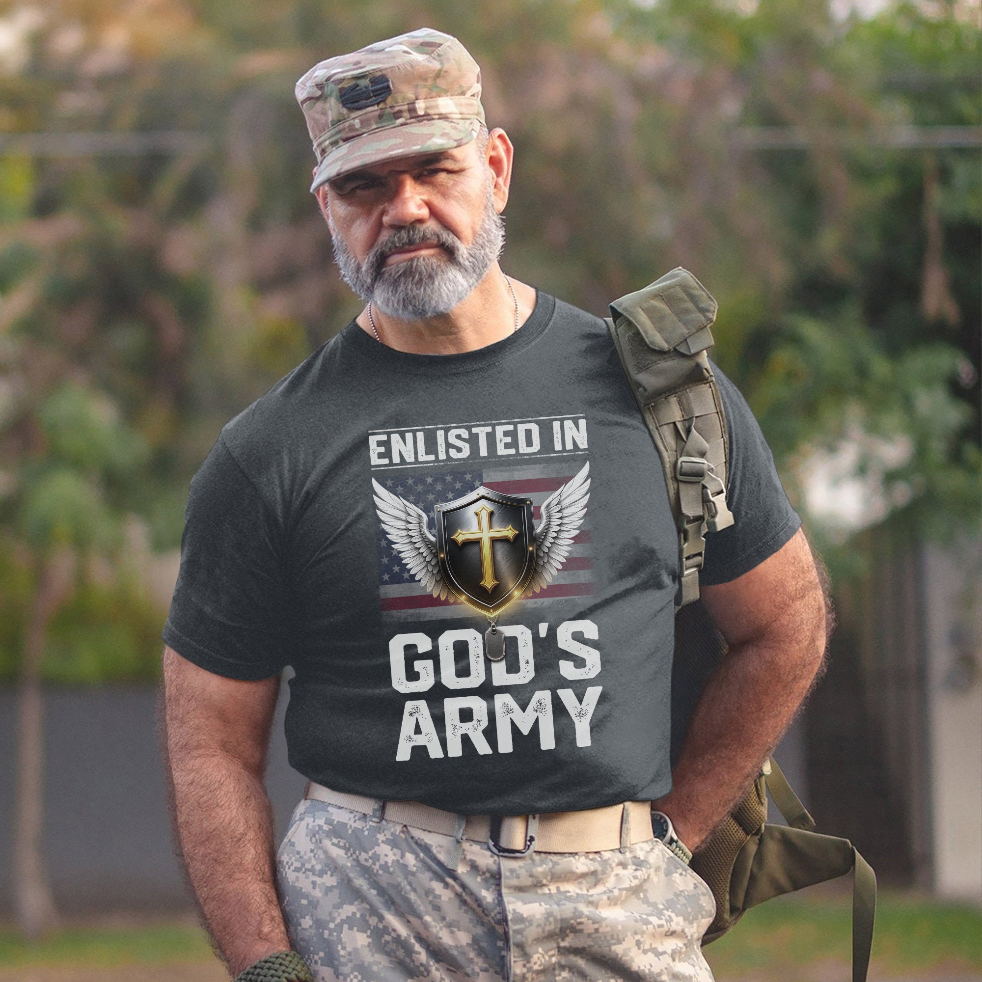 Enlisted in God’s Army Faith Driven T-Shirt