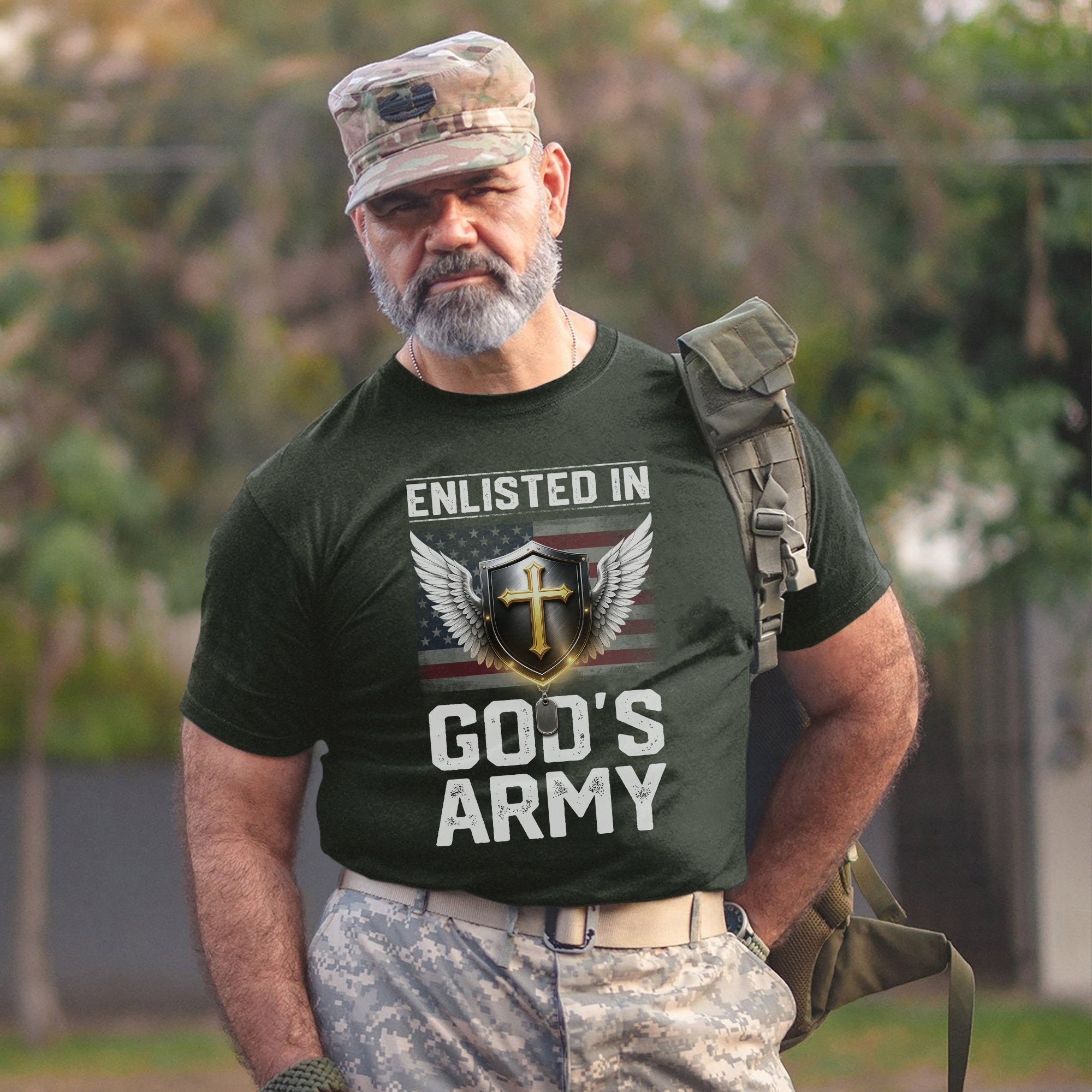 Enlisted in God’s Army Faith Driven T-Shirt