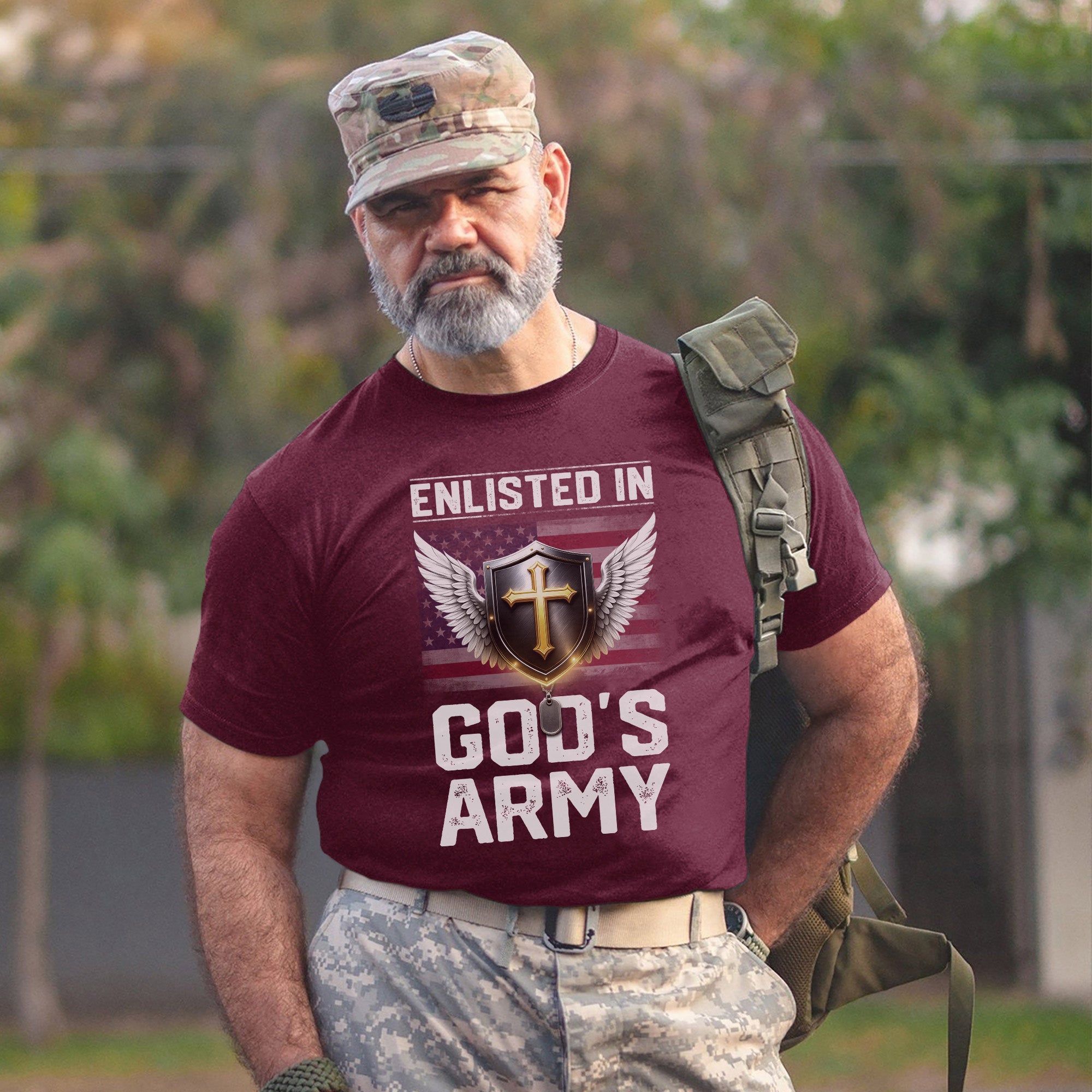 Enlisted in God’s Army Faith Driven T-Shirt