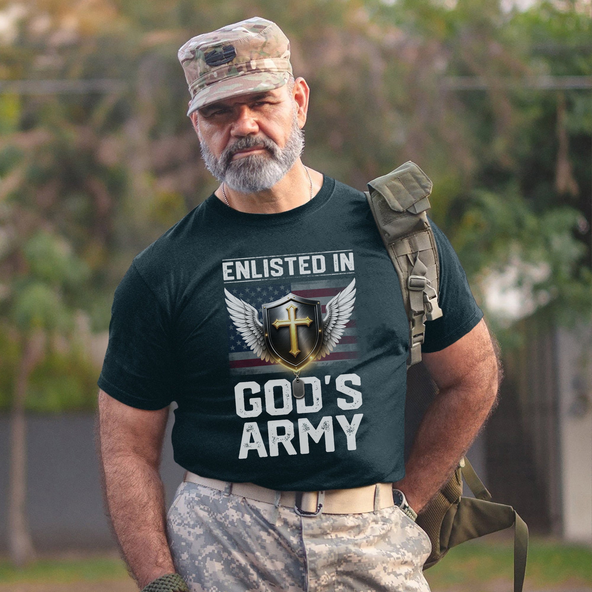 Enlisted in God’s Army Faith Driven T-Shirt