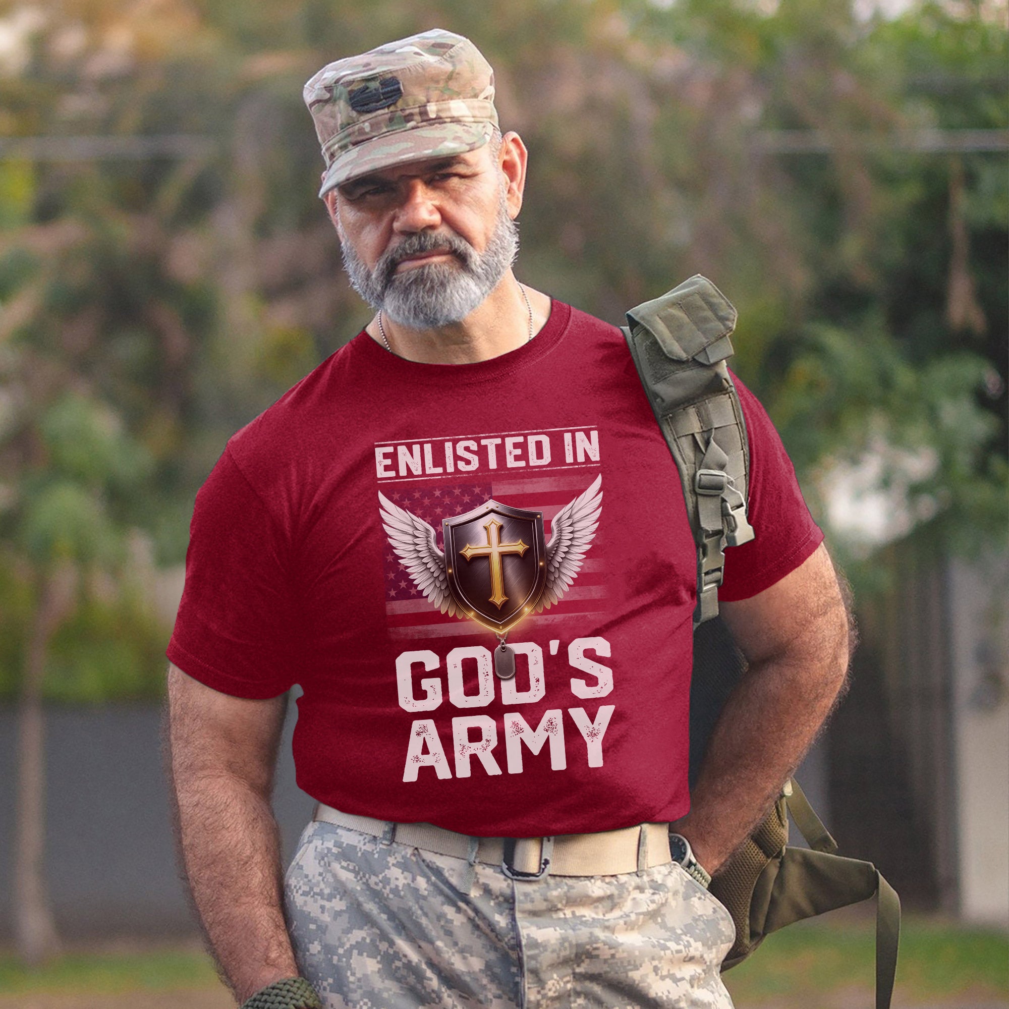 Enlisted in God’s Army Faith Driven T-Shirt