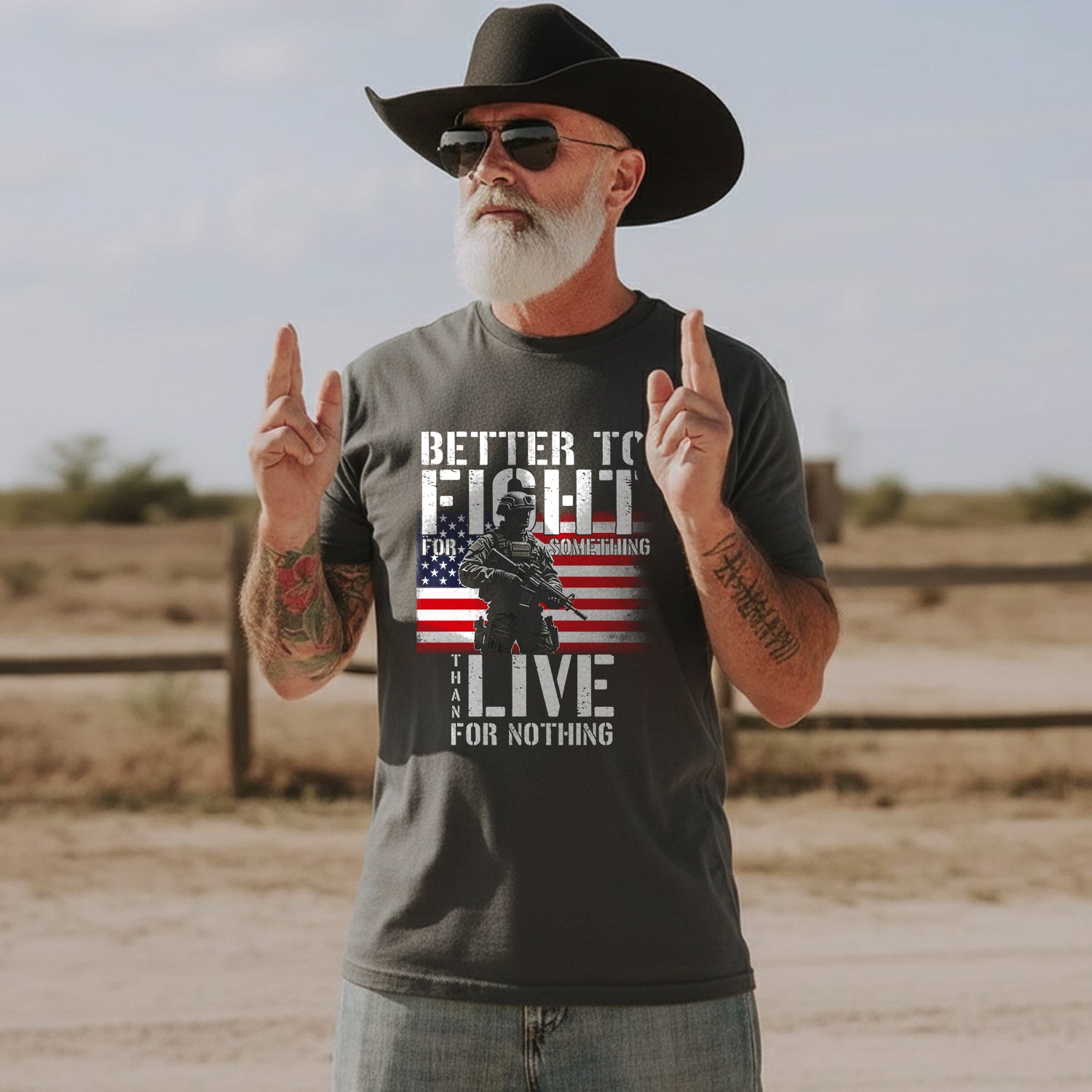 Better to Fight for Something Than Live T-Shirt