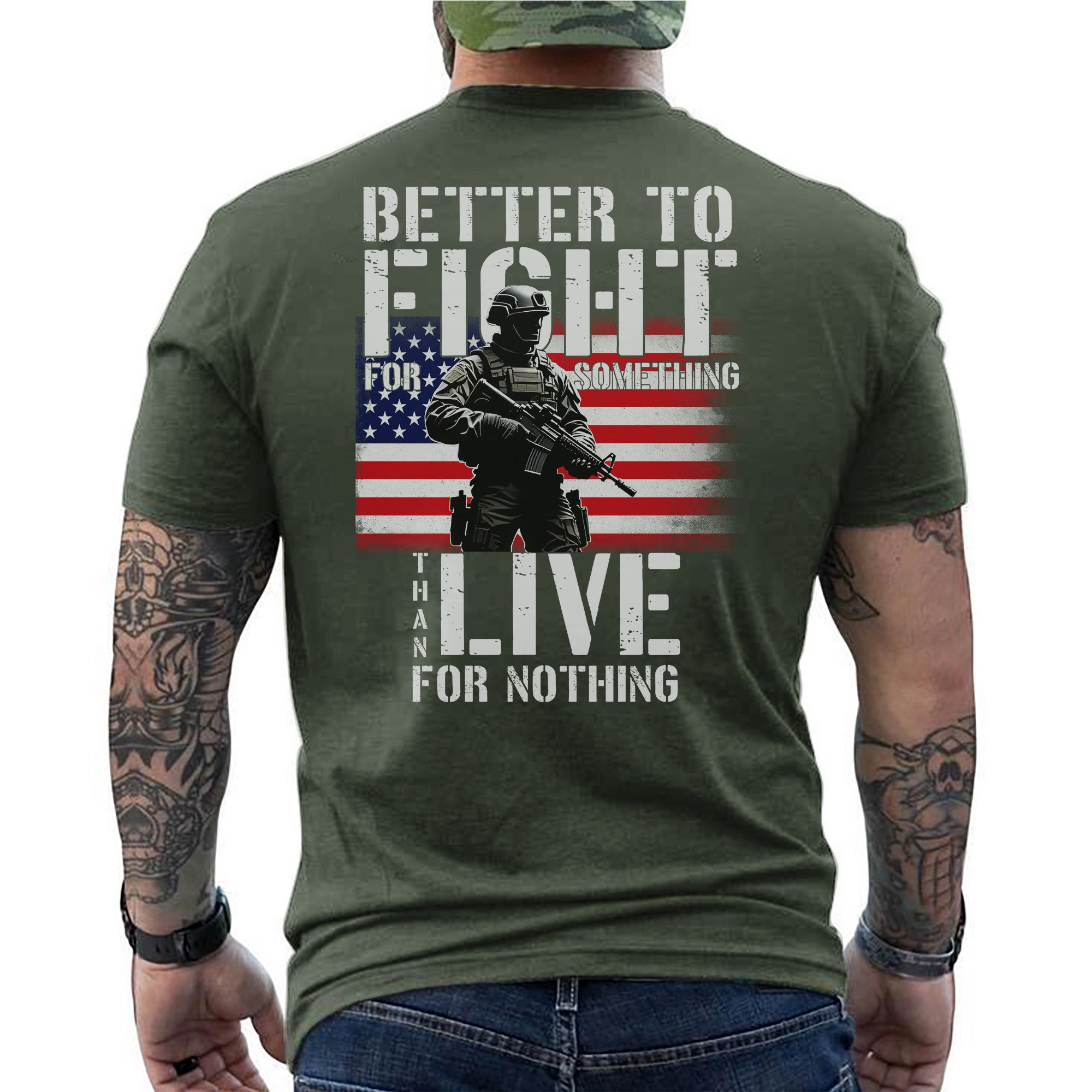 Better to Fight for Something Than Live T-Shirt