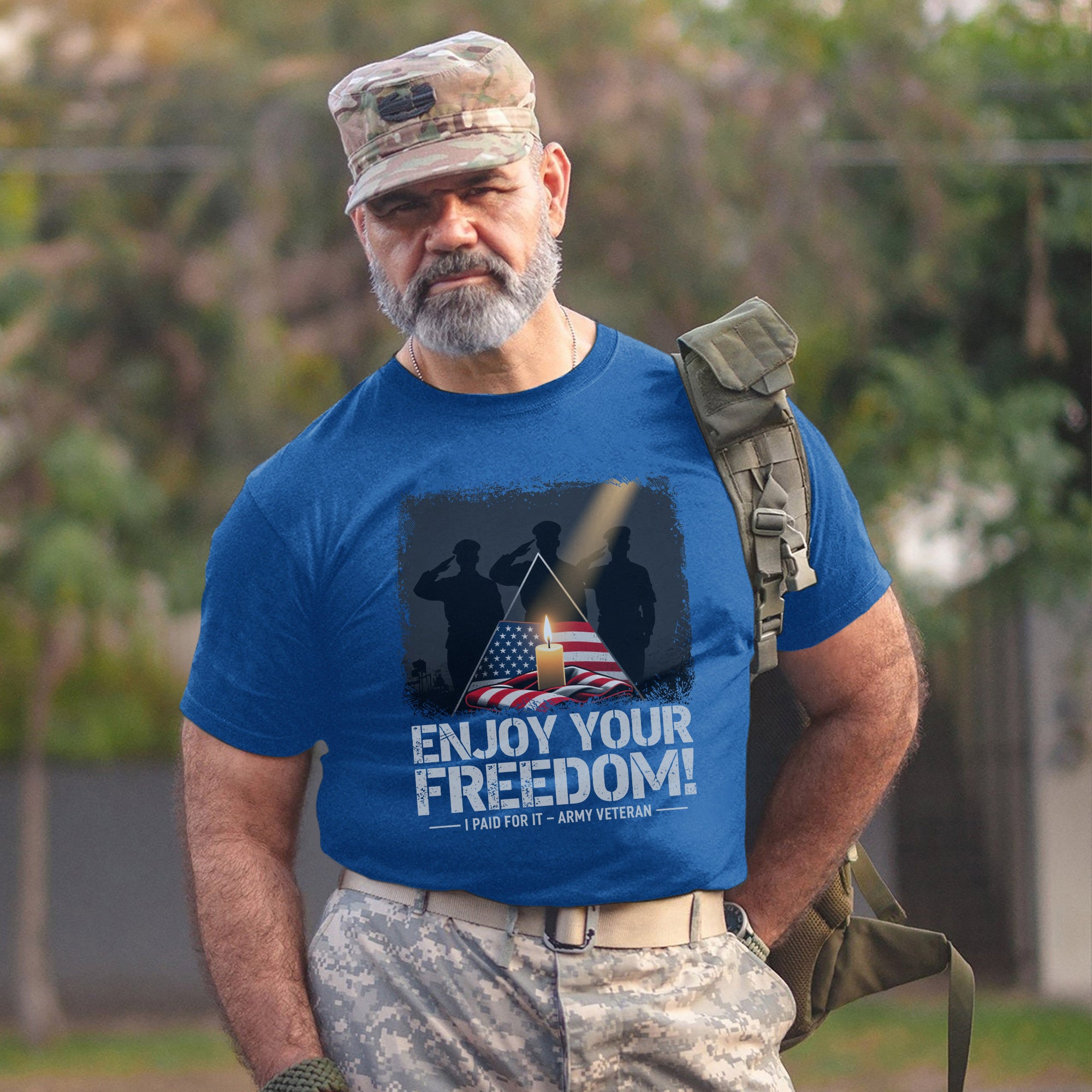 Enjoy Your Freedom I Paid for It Proud Veteran Statement Honoring the True Cost of Liberty T-Shirt