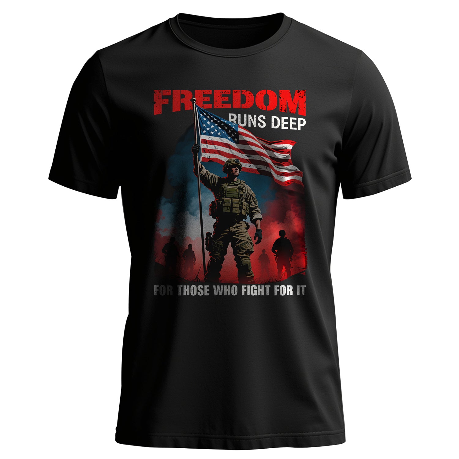 Freedom Runs Deep for Those Who Fight for T-Shirt