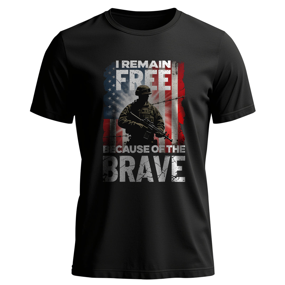 I Remain Free Because of the Brave T-Shirt Main image